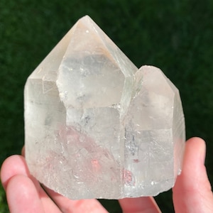 XL Standing Lemurian Quartz Crystal from Brazil, Cut-Base  Lemurian Seed,  Lemurian Quartz Point #9