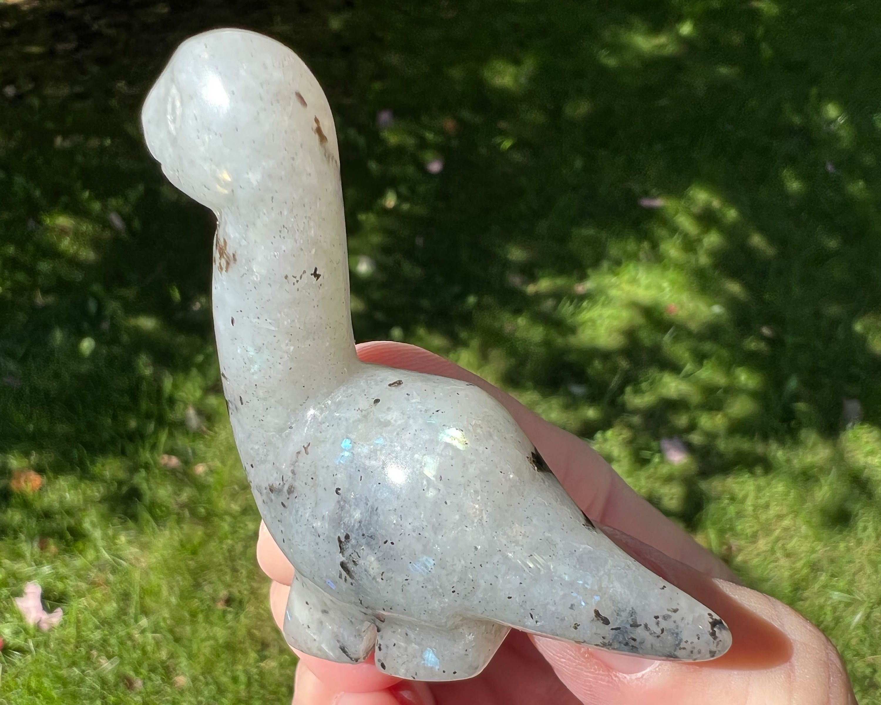 恐竜型　ラブラドライト 恐竜型ラブラドライト