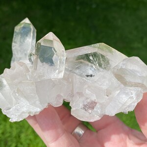 Beautiful Quartz Cluster from Brazil, High Quality Clear Optical Quartz Crystal #52