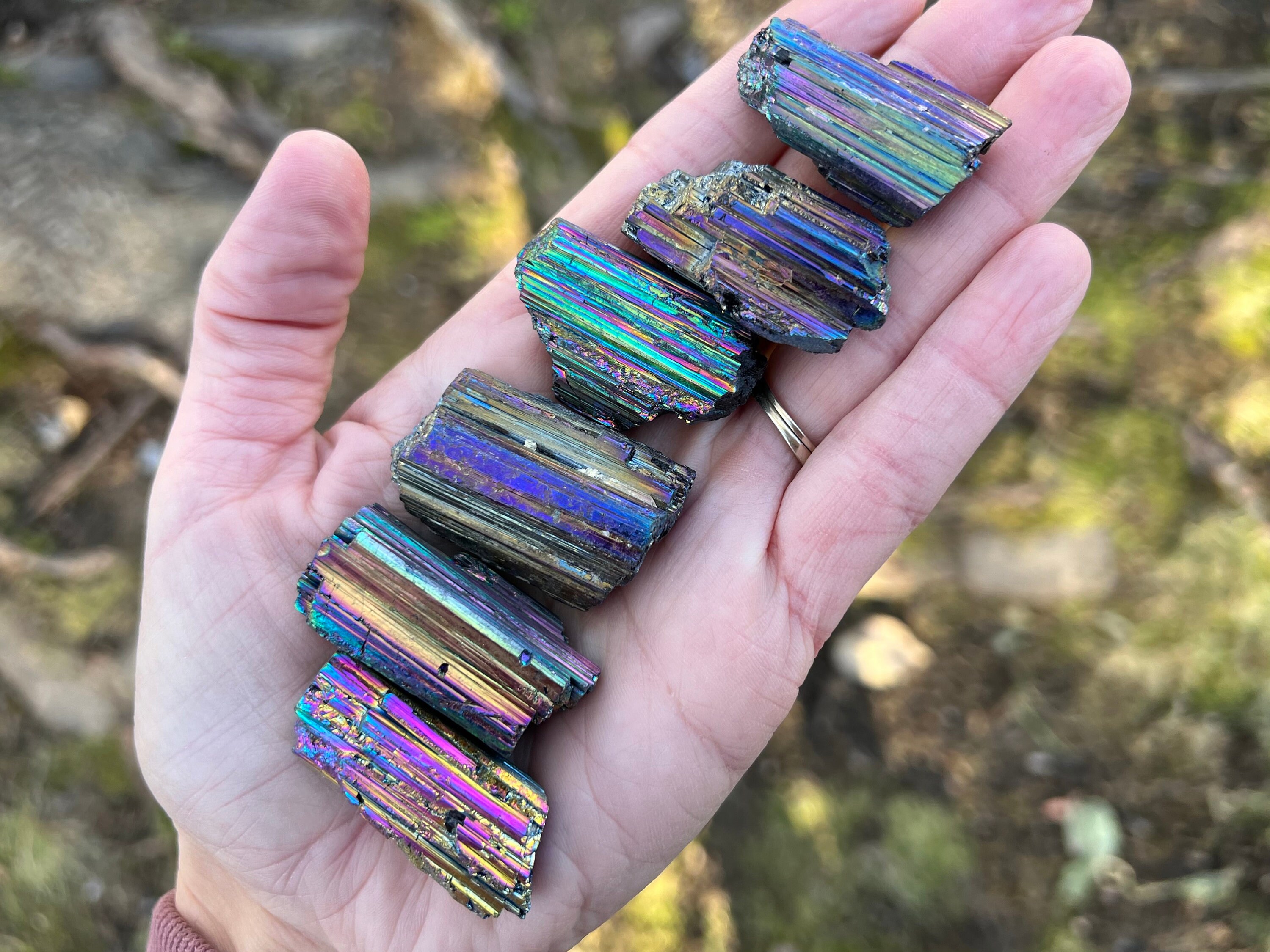 Rainbow black tourmaline discount