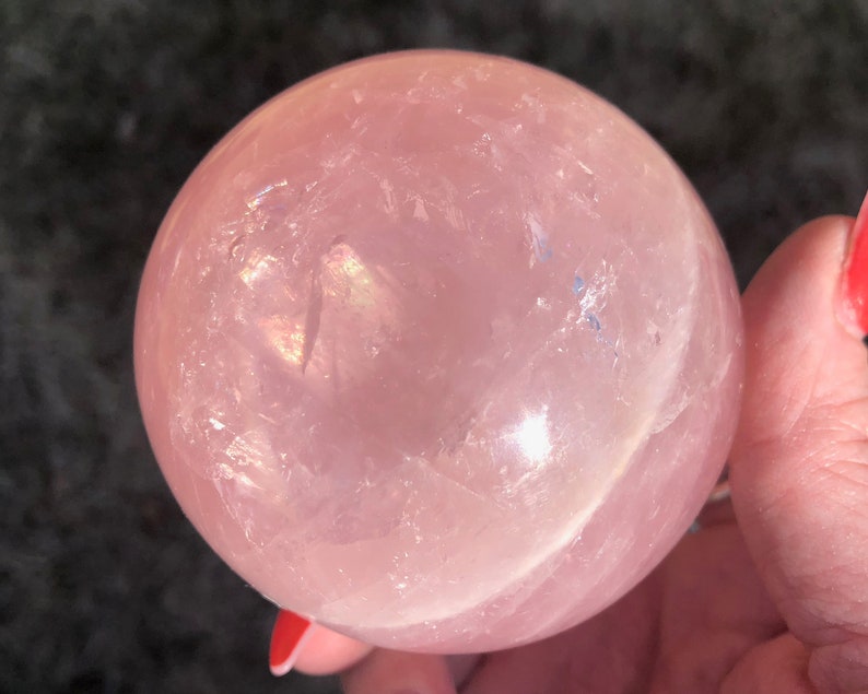 2.8 Star Rose Quartz Sphere with Asterism Cats Eye Etsy