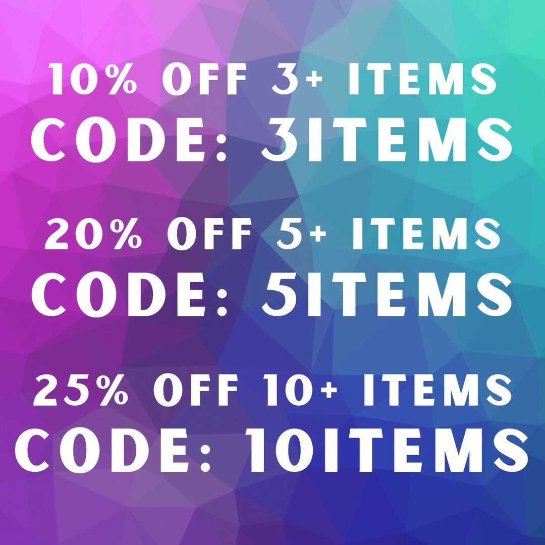PROMO CODES Etsy
