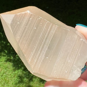 Tangerine Quartz Point, Tangerine Lemurian Quartz Crystal, Orange Quartz, Self Standing, Rough Stone, Raw Crystal, Witchy Gift for Her #2