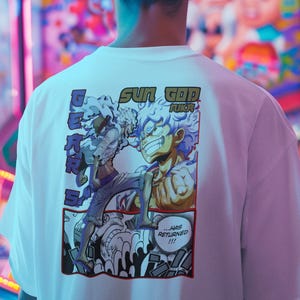 Gear Five Luffy Awakening Manga T Shirt, One Piece Graphic Tee, Unisex Streetwear Cotton Shirt, Japanese Style Anime Top, Otaku Fashion