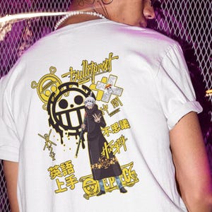 Trafalgar Law T Shirt | One Piece Graphic Tee | Minimal Unisex Streetwear | Otaku Gift