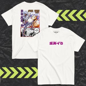 Camiseta manga Gear Five Luffy Awakening, camiseta gráfica de One Piece, camiseta unisex de algodón estilo streetwear, top de anime japonés, moda otaku