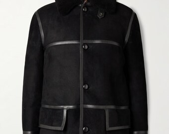 1980年代90年代のヴィンテージ本革ダッフルコート。リアム・ギャラガー