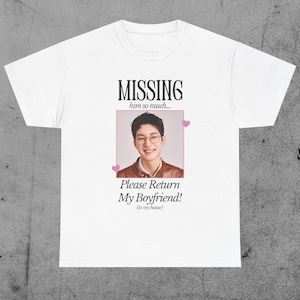 Seventeen Wonwoo Kpop Shirt: &quot;Missing Him&quot; Concert Tee - Carat Gift