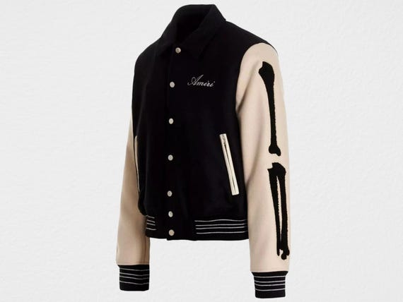 ジャケット・アウター AMIRI BONES Teddy Jacket AMIRI BONES teddy fur jacket in white