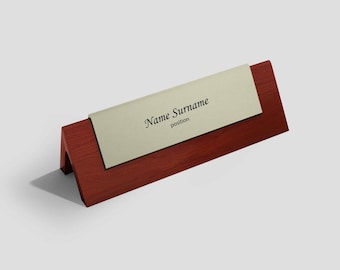 Plantillas de placas de escritorio personalizadas - Regalo imprimible en PDF (10 en 1 PDF)