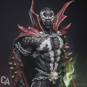 Spawn 3D-utskrift - målad eller omålad