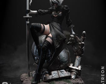 Nier Automata 2b Statue - unpainted or painted
