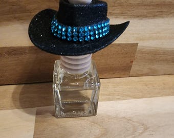 Car diffuser - Black glitter cowgirl hat - Hanging diffuser - Car Freshener - western - car diffuser - car accessories