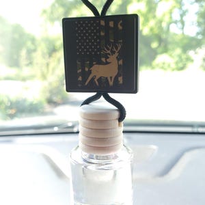 Camo American Flag with deer car diffuser - Hanging diffuser - Car Freshener - car diffuser - car accessories