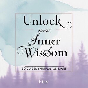 Tarjetas con mensajes espirituales / Baraja de 50 cartas con afirmaciones guiadas y lecturas de energía / Inspiración diaria, herramienta de meditación y manifestación