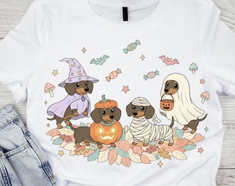 Halloween Dachshund PNG: Spooky Dog Clipart (Digital Download)