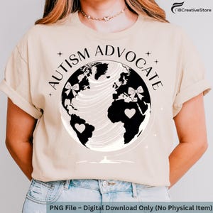 Autism Advocate Digital Download | Printable Autism Awareness PNG | Neurodiversity Support SVG | Instant Download File