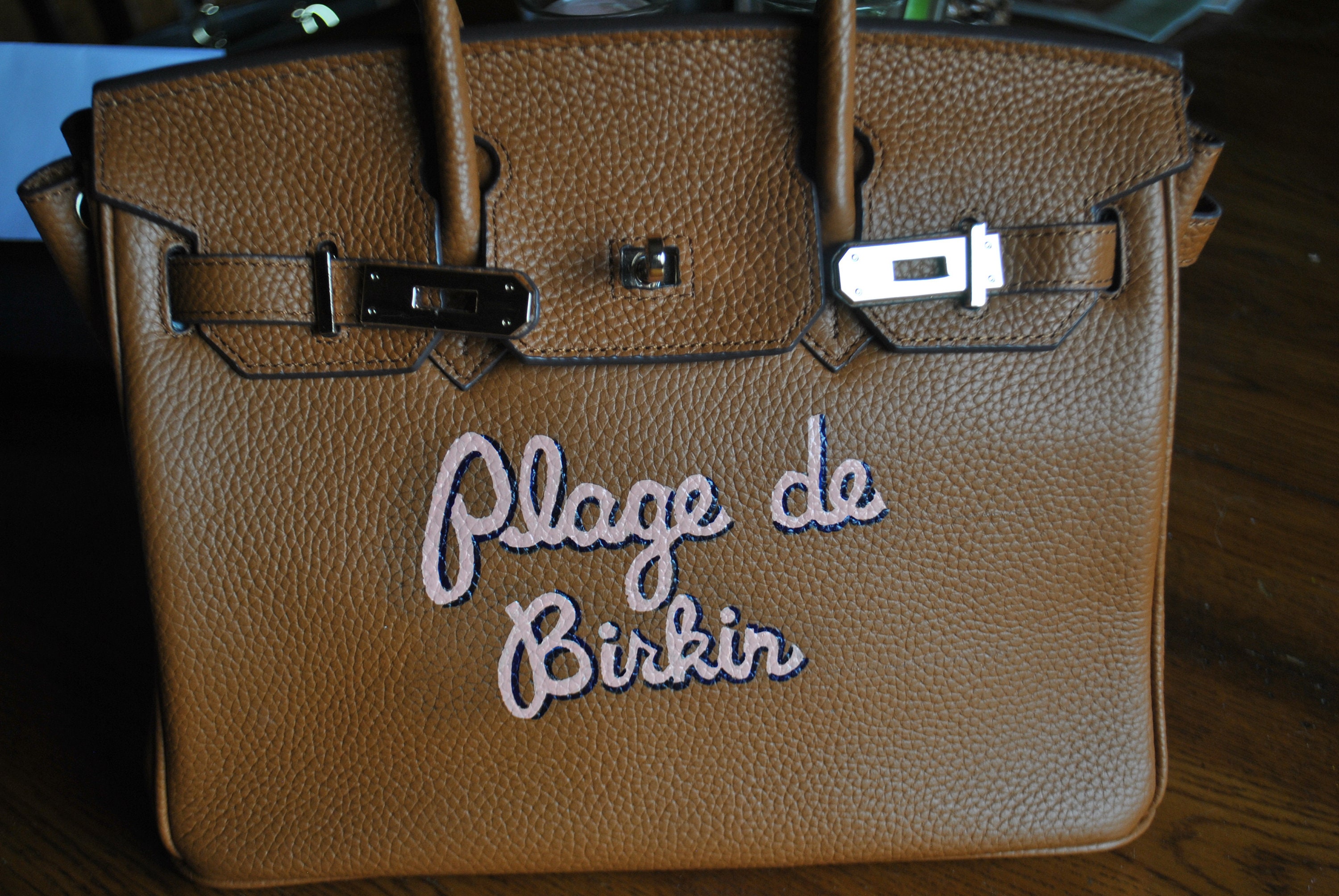 hand painted birkin bag