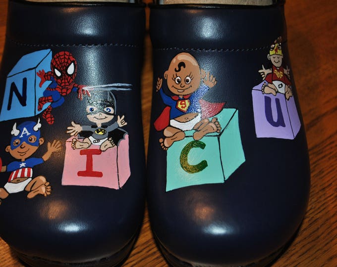 New Custom Hand Painted DC Marvel Babies for you nurses in NICU thank you.... sorry sold customer provided the shoes