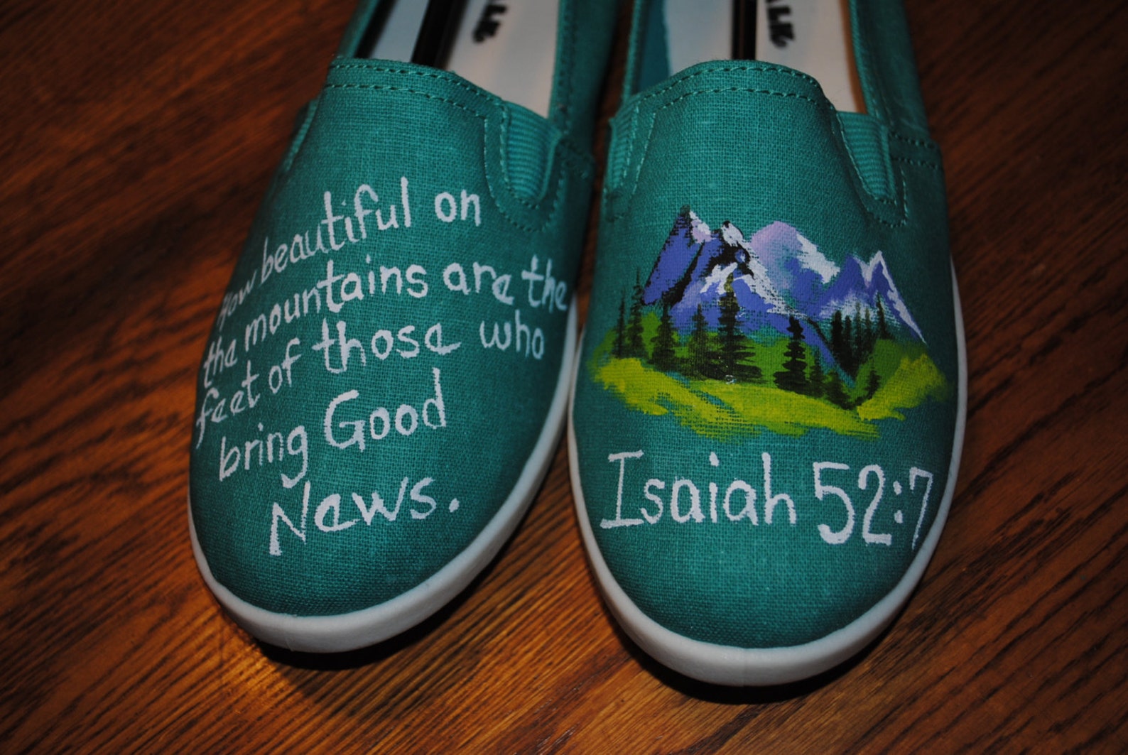 Bible Verse Hand Painted shoes Isaiah 527 sold just for Etsy