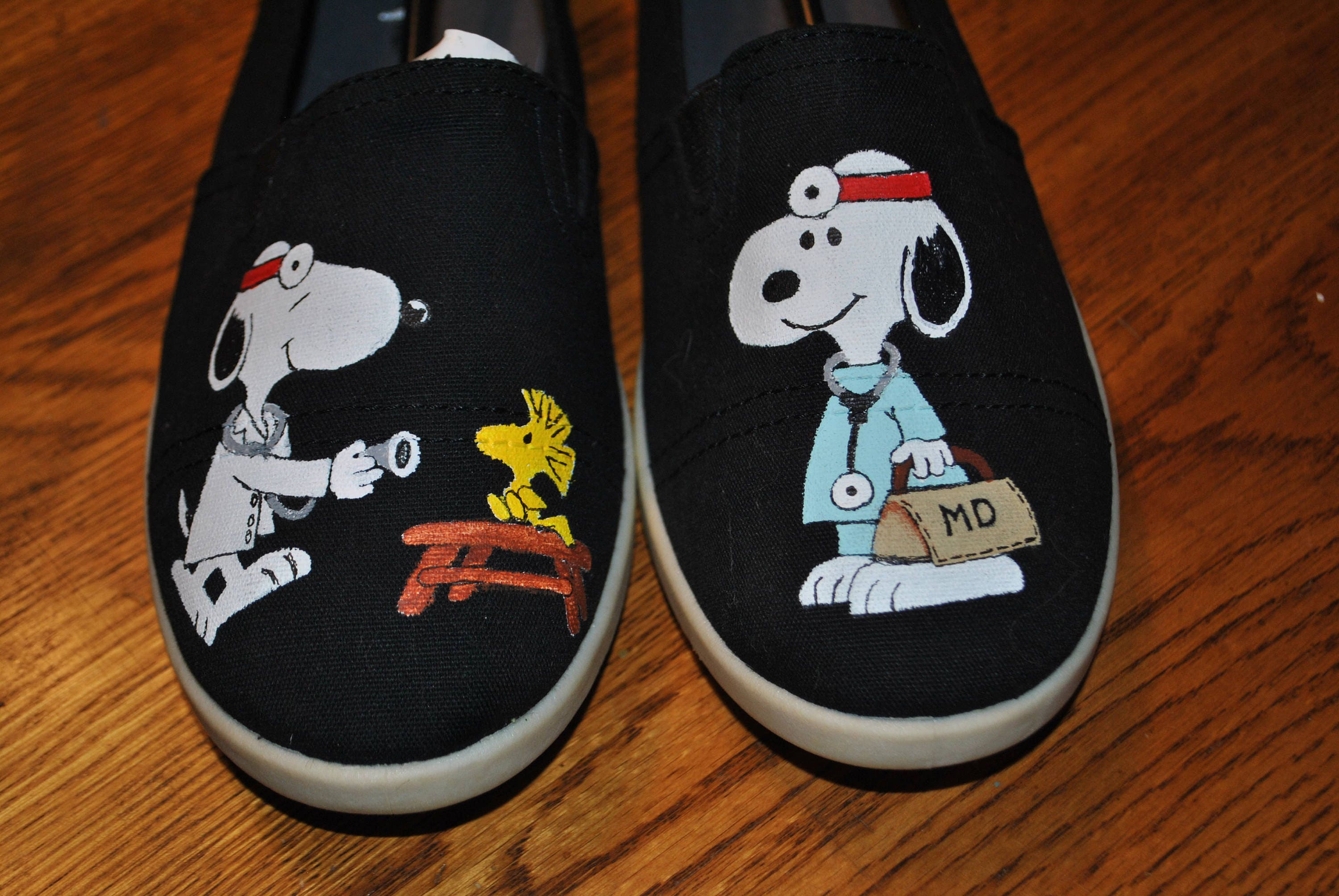 SNOOPY DR. Size 8.5 Snoopy Vet Shoes or Doctor Shoes sold | Etsy Australia
