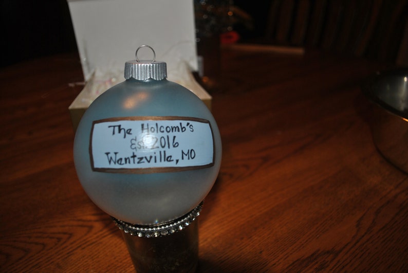 sold Custom Hand Painted New Home Ornament