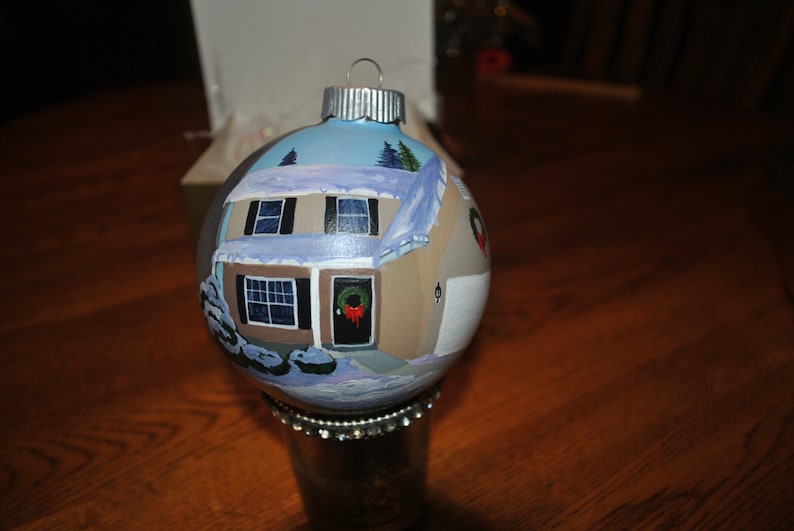 sold Custom Hand Painted New Home Ornament