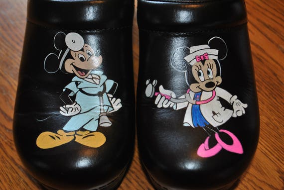 hand painted clogs for nurses