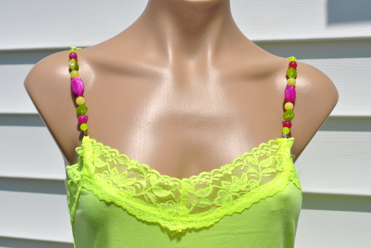 yellow lace cami