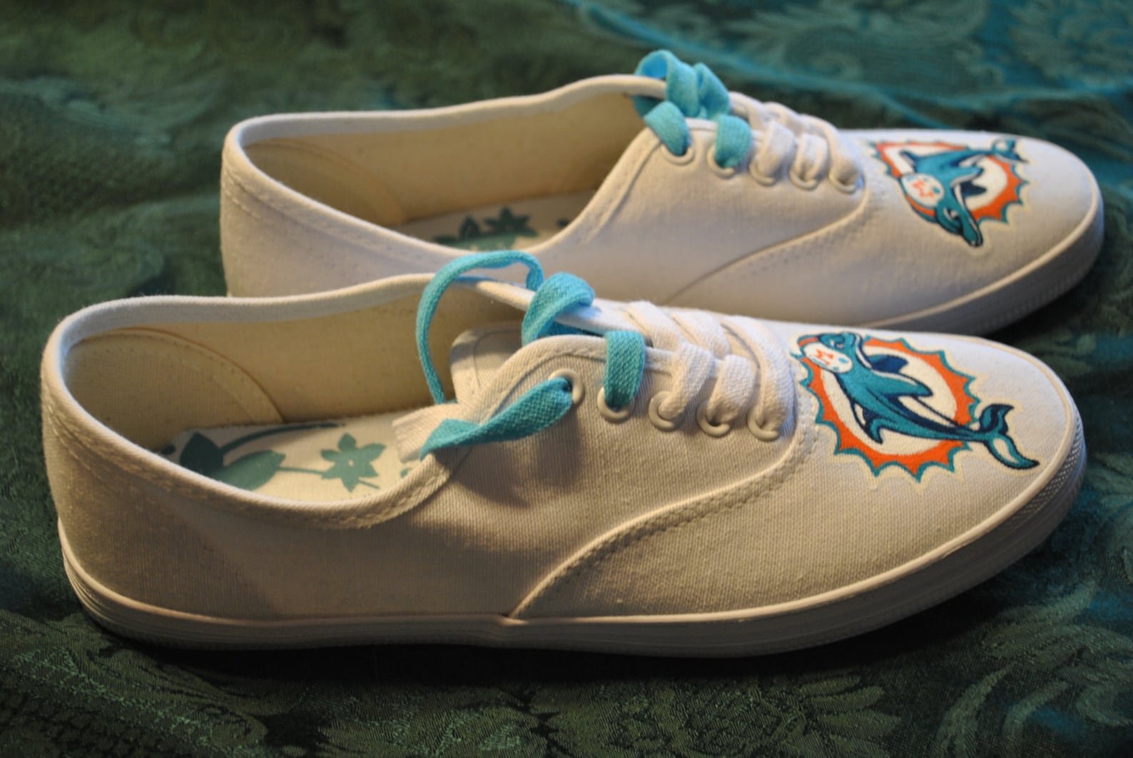 custom miami dolphins shoes