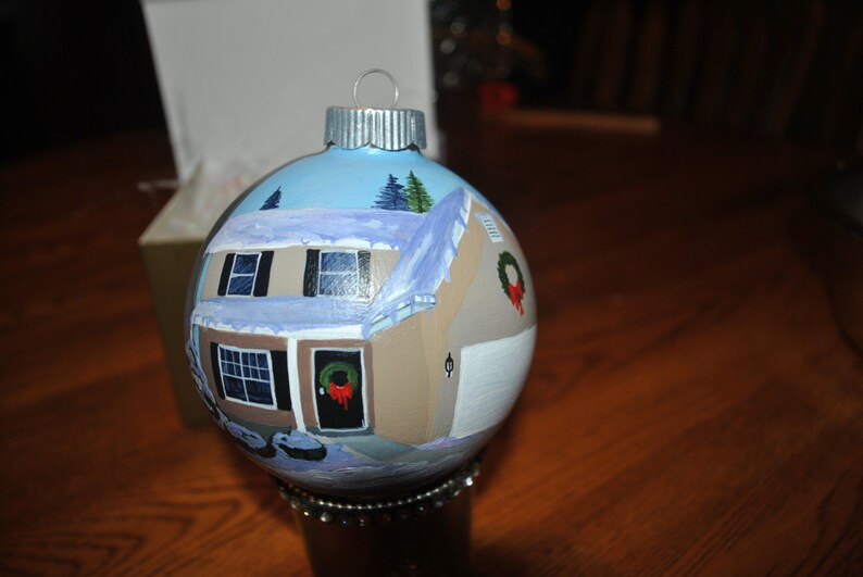 sold Custom Hand Painted New Home Ornament