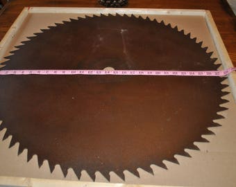 Antique Saw Blade that can be painted 28" saw blade very nice - painting included in the price.