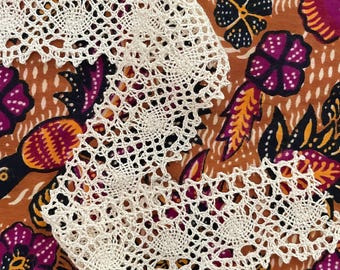 1.75" Cotton Ivory Cluny Lace
