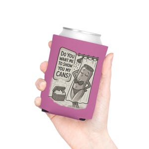 Can Cooler - Beer Coozie Kneecap Soup, Insulated Beverage Holder, Drink Sleeve, Birthday Gift, Funny Can Holder, Neoprene Can Insulator