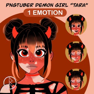 Cute Demon PNG Tuber | Anime Girl PNGTuber | Premade Model