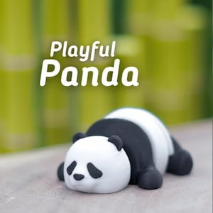 3D Printed Panda Fidget Toy | Articulated Animal Figure for Kids | Montessori Sensory Toy | Custom Toy Pack Options