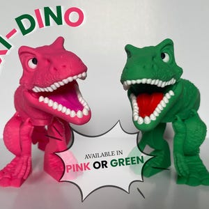 3D Articulated Dinosaur, Flexible Toy, Small Decorative T-Rex Figurine, Printed Stress Relief Gift, Original Desk Decoration