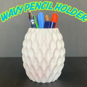 Desk pencil holder, colored pen holder, teacher gift, 3D printed desk accessory, Kids pencil organizer