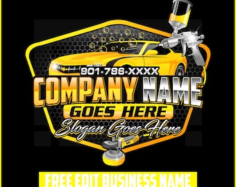 Auto Detailing Business Logo Design, Car Wash Logo, Automotive Logo, Auto Detailing Logo Svg, Mobile Detailing Logo, Pressure Washing Logo