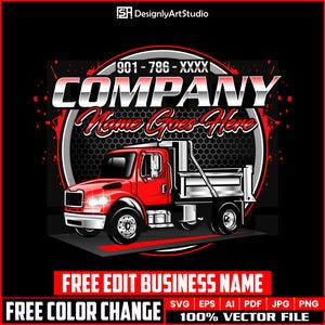 Towing Logo Design, Tow Logo, Towing Car Logo, Tow Truck 18 Wheeler Logo, Semi Truck Logo, Custom Truck Logo, Towing Svg, Trucking Logo