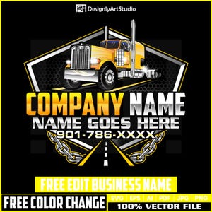 Towing Logo Design, Tow Logo, Towing Car Logo, Tow Truck 18 Wheeler Logo, Semi Truck Logo, Custom Truck Logo, Towing Svg, Trucking Logo