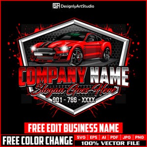 Car Logo Design, Sport Car, Car Vector Logo, Custom Logo, Car Detailing Logo, Personalized Logo, Transport Logo, Vehicle Logo, Premade Logo