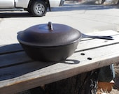 Cast Iron Lodge Chicken Fryer or Dutch Oven Marked 8