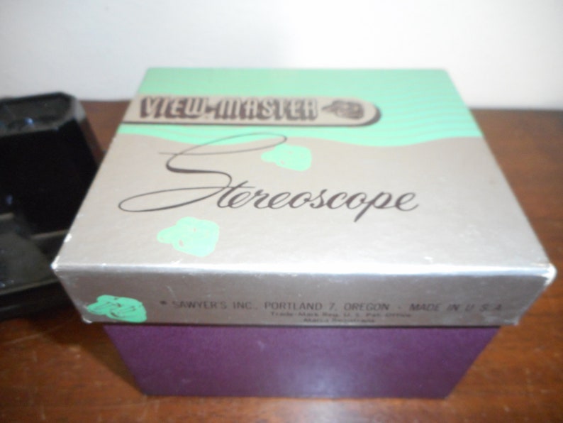 View-Master Stereoscope Original Box, Patent Date February 6 Made in USA Scenic Reels 1940