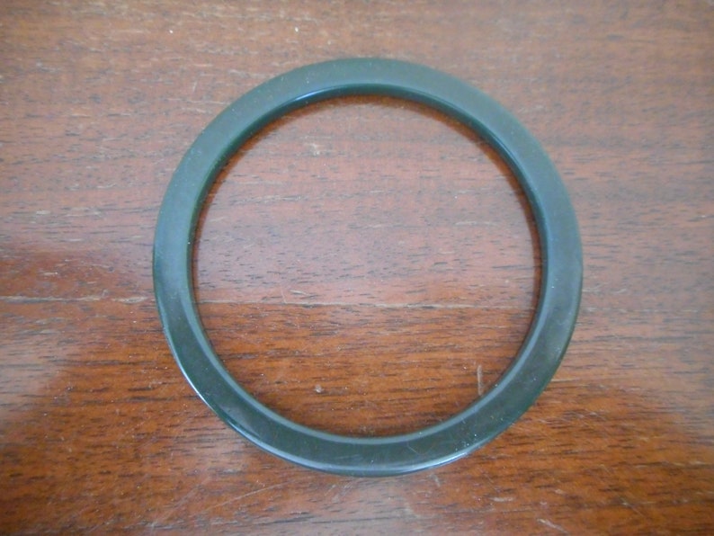 Bakelite Bracelet Teal Dark Green