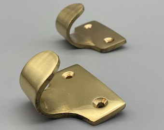Elevadores de ventana de guillotina de 50 mm - Elevadores curvos de latón macizo - Paquete de 1, 2 y 4