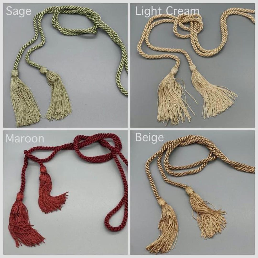 Twisted Cord Tassels - Decorative Rope Tiebacks - Pack of 2 - Etsy