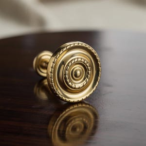 2x Georgian Solid Brass Curtain Holdback - (Polished - Chrome - Matte Black)