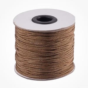 20 Meter 2,0 mm braune Jalousieschnur - Profi Qualität