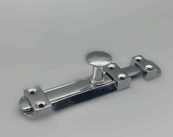 Cerrojo de torre cromado macizo: seguridad para puertas de alta resistencia (100 mm/150 mm)